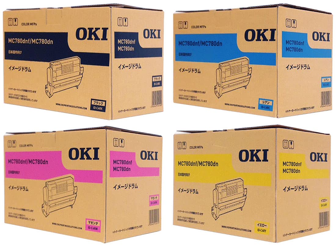 Amazon.co.jp: OKI イメージドラムID-C4RK/C/M/Y 4色セット 純正品
